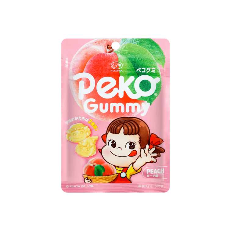Fujiya Gummy Peko Chan Peach - 50g