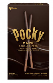 Glico Pocky Dark Double Dip Chocolate Sticks - 40.2g