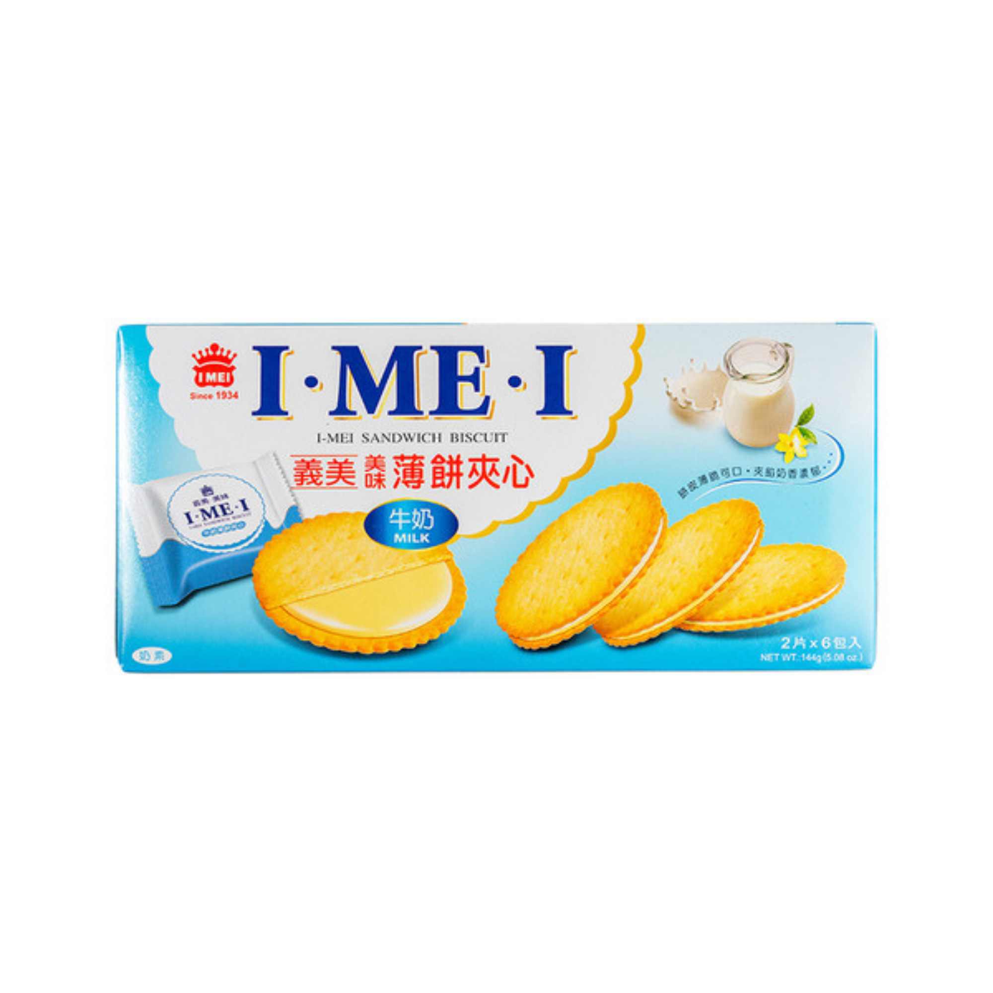 IMEI Milk Sandwich Biscuit - 144g