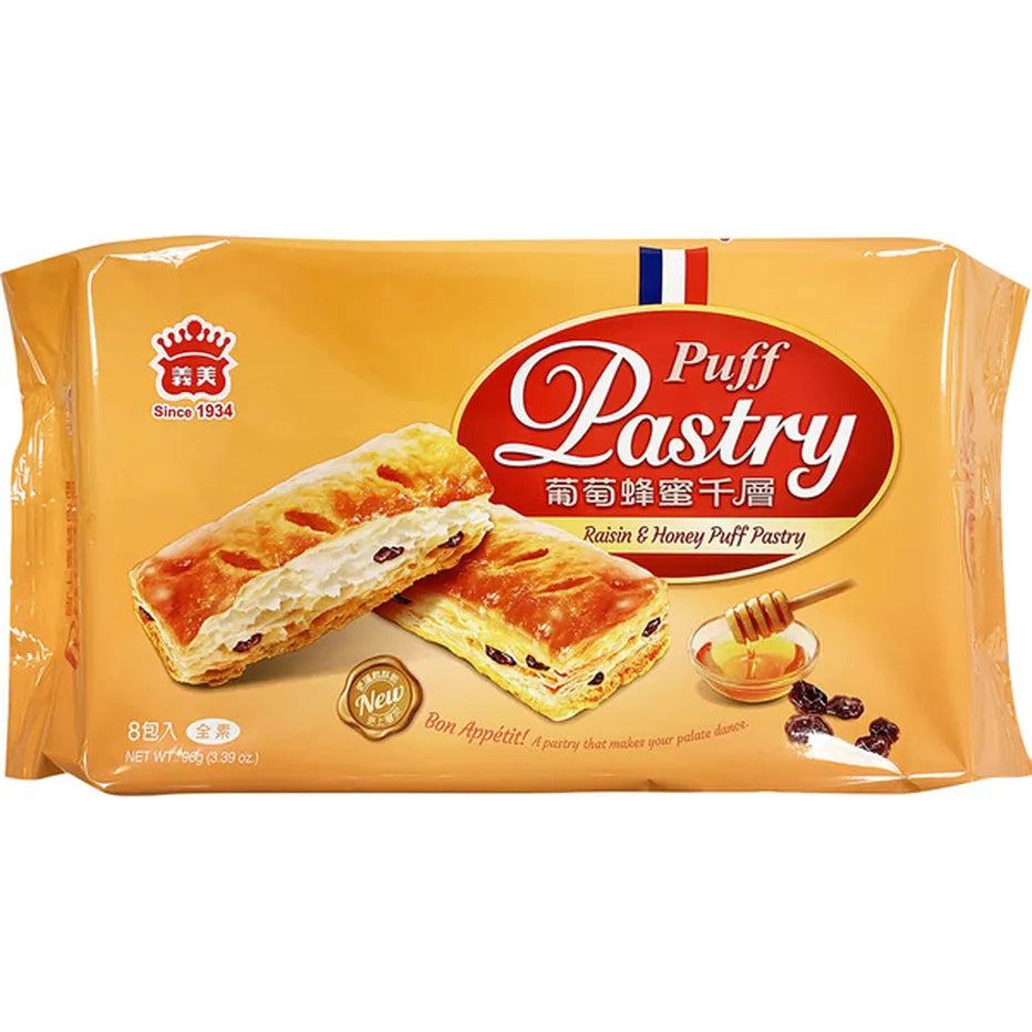 IMEI Raisin Honey Puff Pastry - 96g