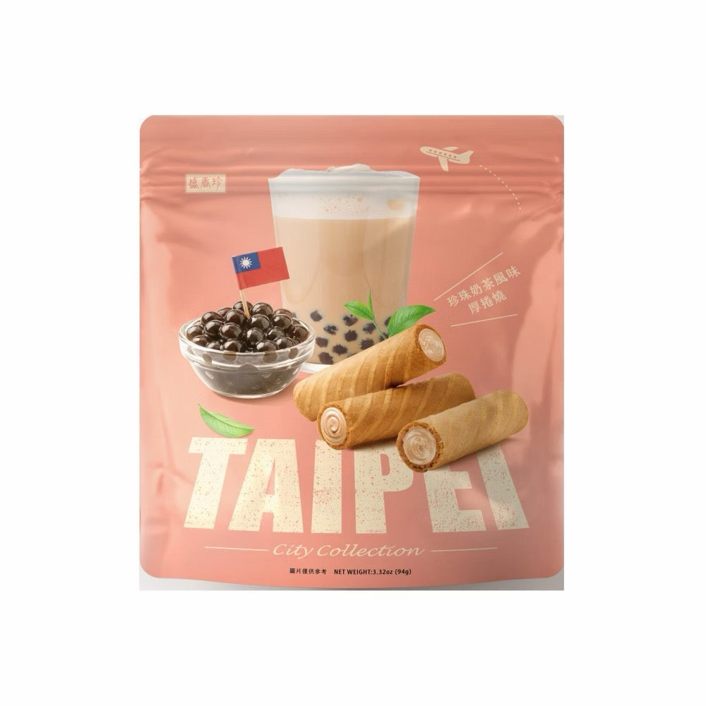 SHJ City Collection Taipei Bubble Tea Crunch Rolls - 94g