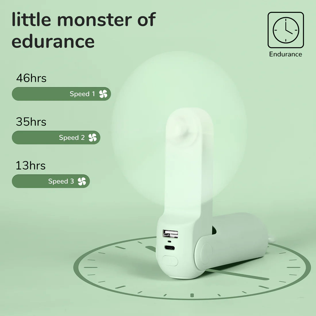 JisuLife Handheld Mini Fan Life8 Plus - White