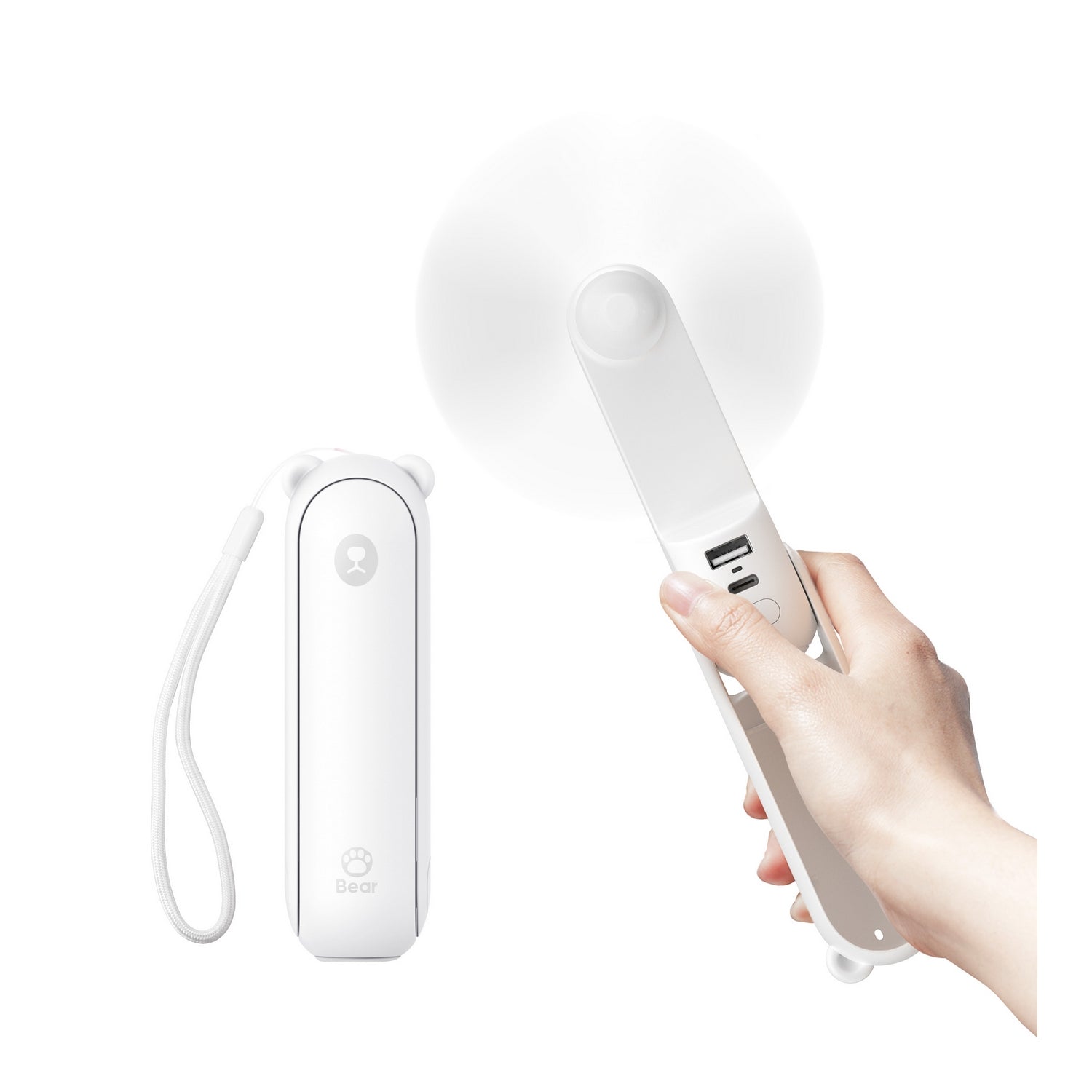JisuLife Handheld Mini Fan Life8 Plus - White