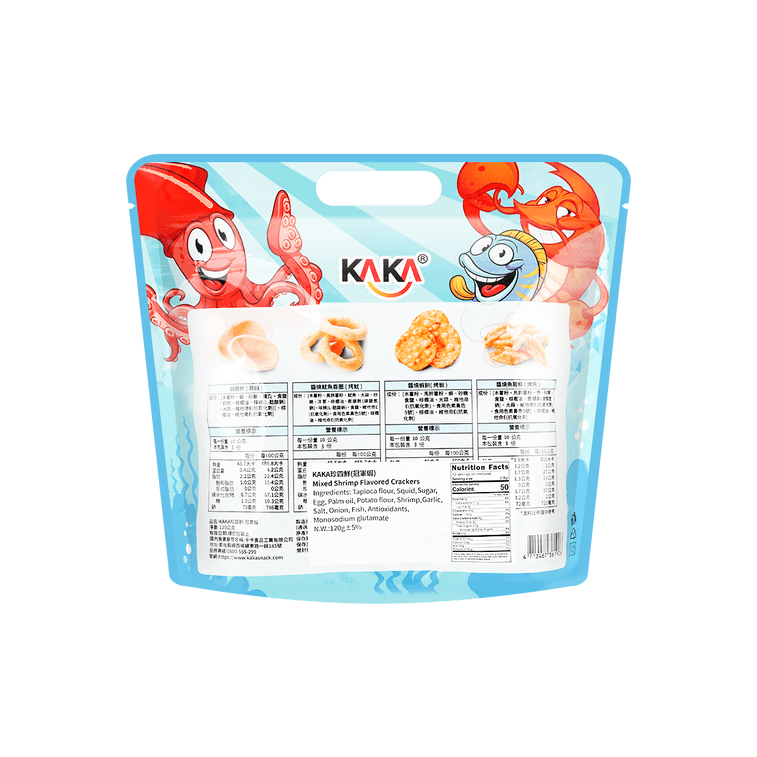 KAKA Mixed Shrimp Flavor Crackers - 120g
