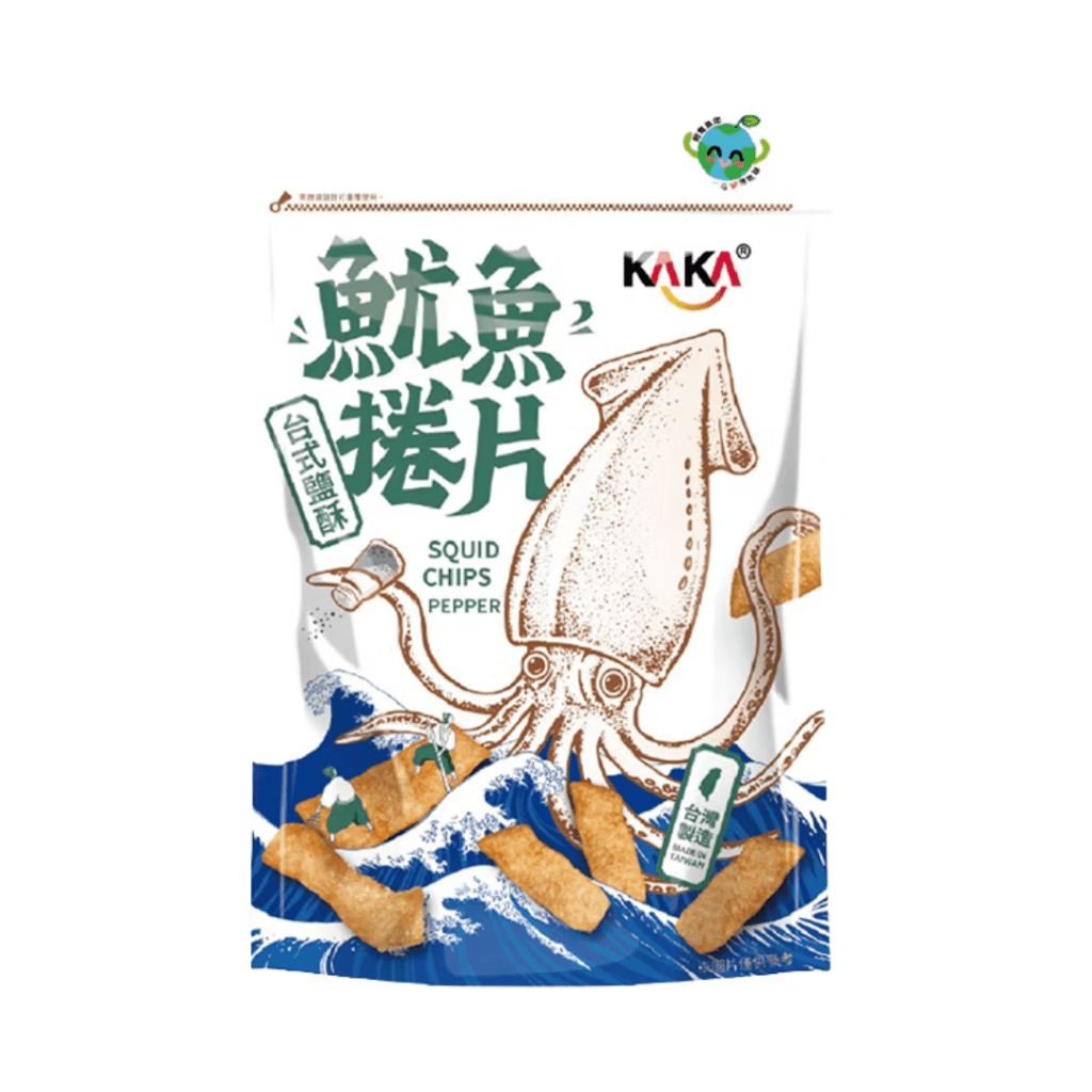 KAKA Pepper & Salt Squid Chips - 80g