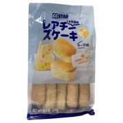 Packaged cheese cookies with GStar branding on a white background