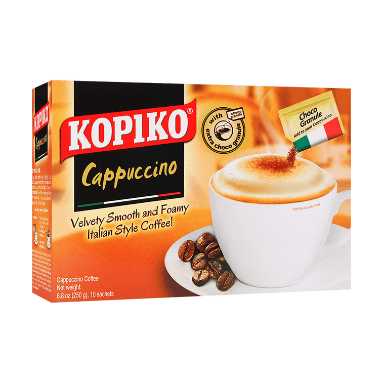 KOPIKO 卡布奇諾咖啡 即溶咖啡沖飲粉- 25g x 10包
