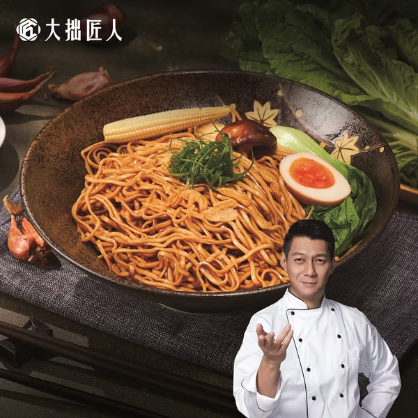 大拙匠人 匠拌麵 鵝香金蔥拌麵(植物五辛素) - 125g x 3包