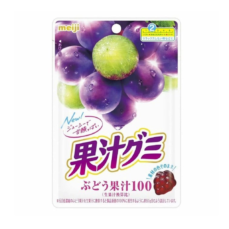 MEIJI Gummy Kajyu Grape 54g