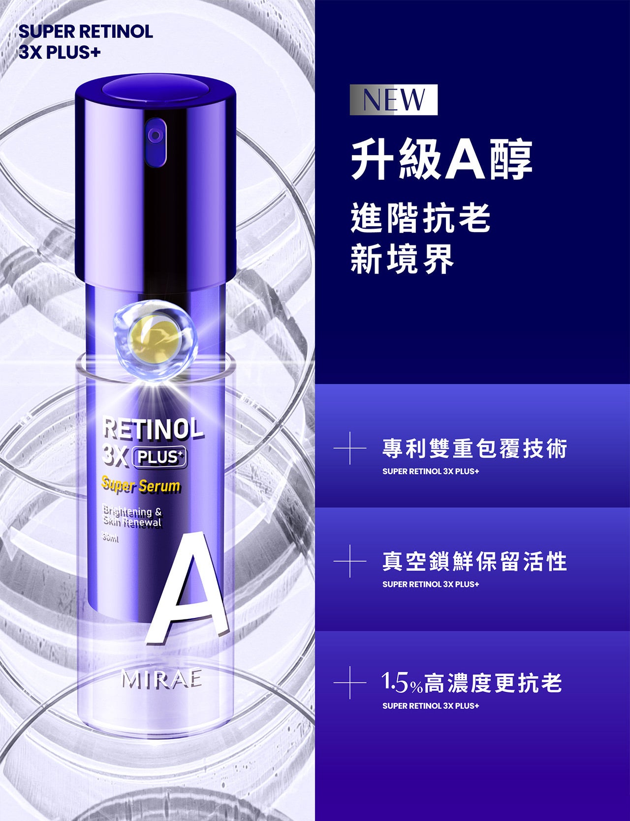 MIRAE +RETINOL 3X PLUS+ Super Serum - 30ml