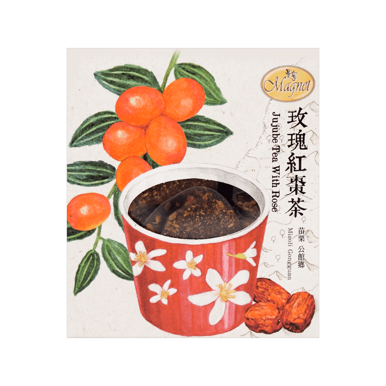Magnet Jujube Tea w/ Rose - 3g x 15 Pack