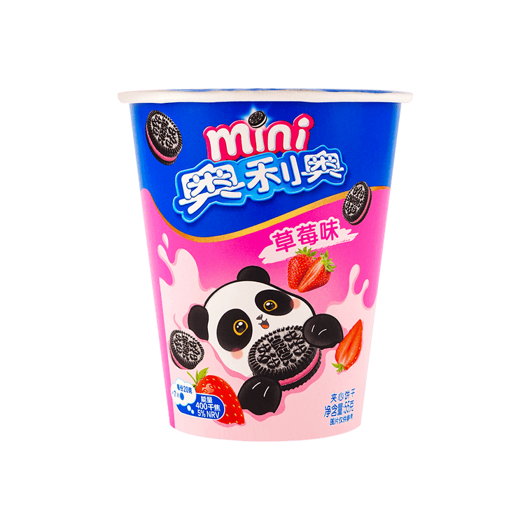 OREO Mini Cookie Cup Strawberry Flavor - 55g