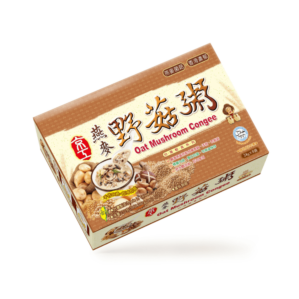 Oat Mushroom Congee - 34g x 8 Pack