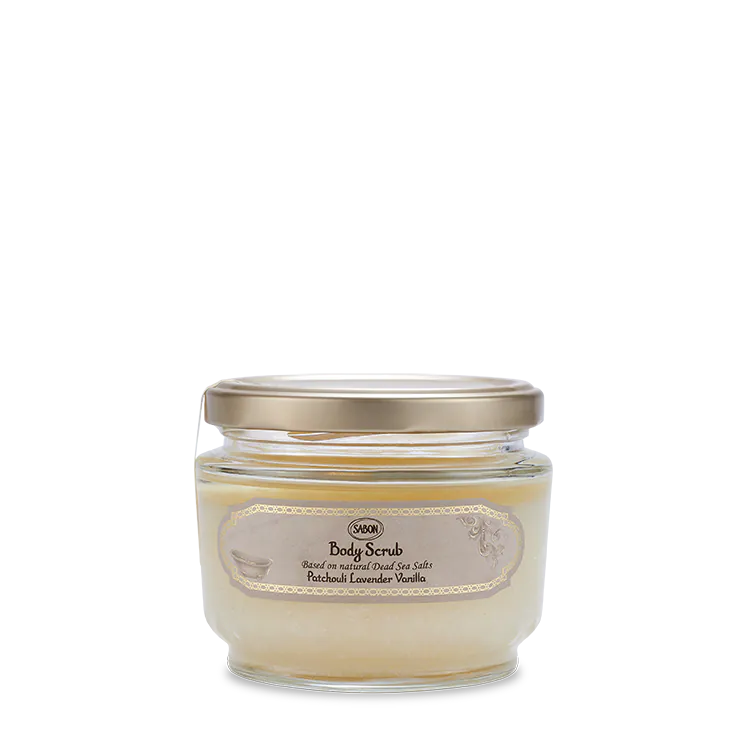 SABON Body Scrub Patchouli Lavender Vanilla (PLV) - 320g