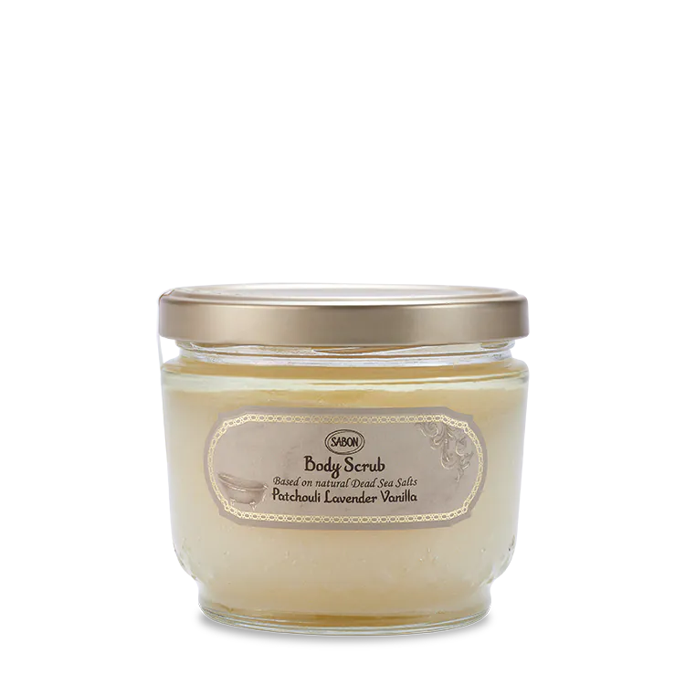 SABON Body Scrub Patchouli Lavender Vanilla (NEW) - 600g