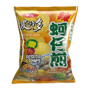Hua Yuan Potato Chips Spicy Oyster Omelet Flavor - 110.5g
