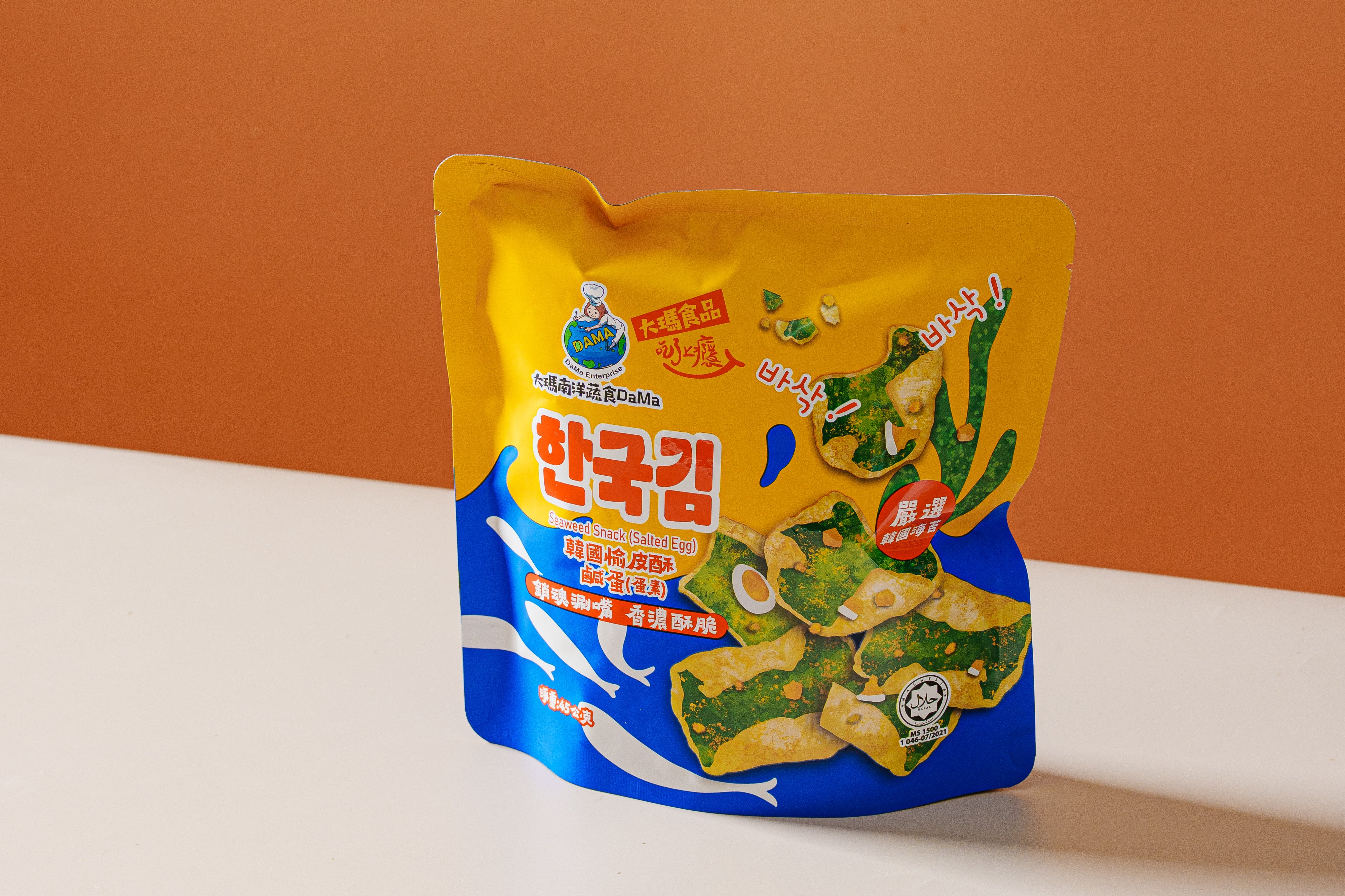大瑪全素韓國愉皮酥 (鹹蛋口味) - 45g