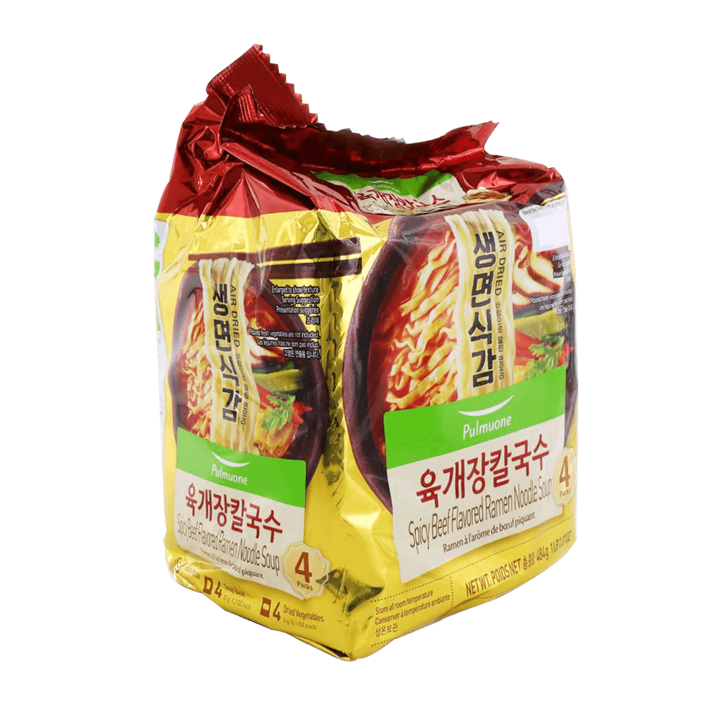 Pulmuone Spicy Beef Flavored Ramen Soup - 485g