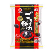 Echigo Senka Black Sesame Paste Rice Puff Snacks - 60g