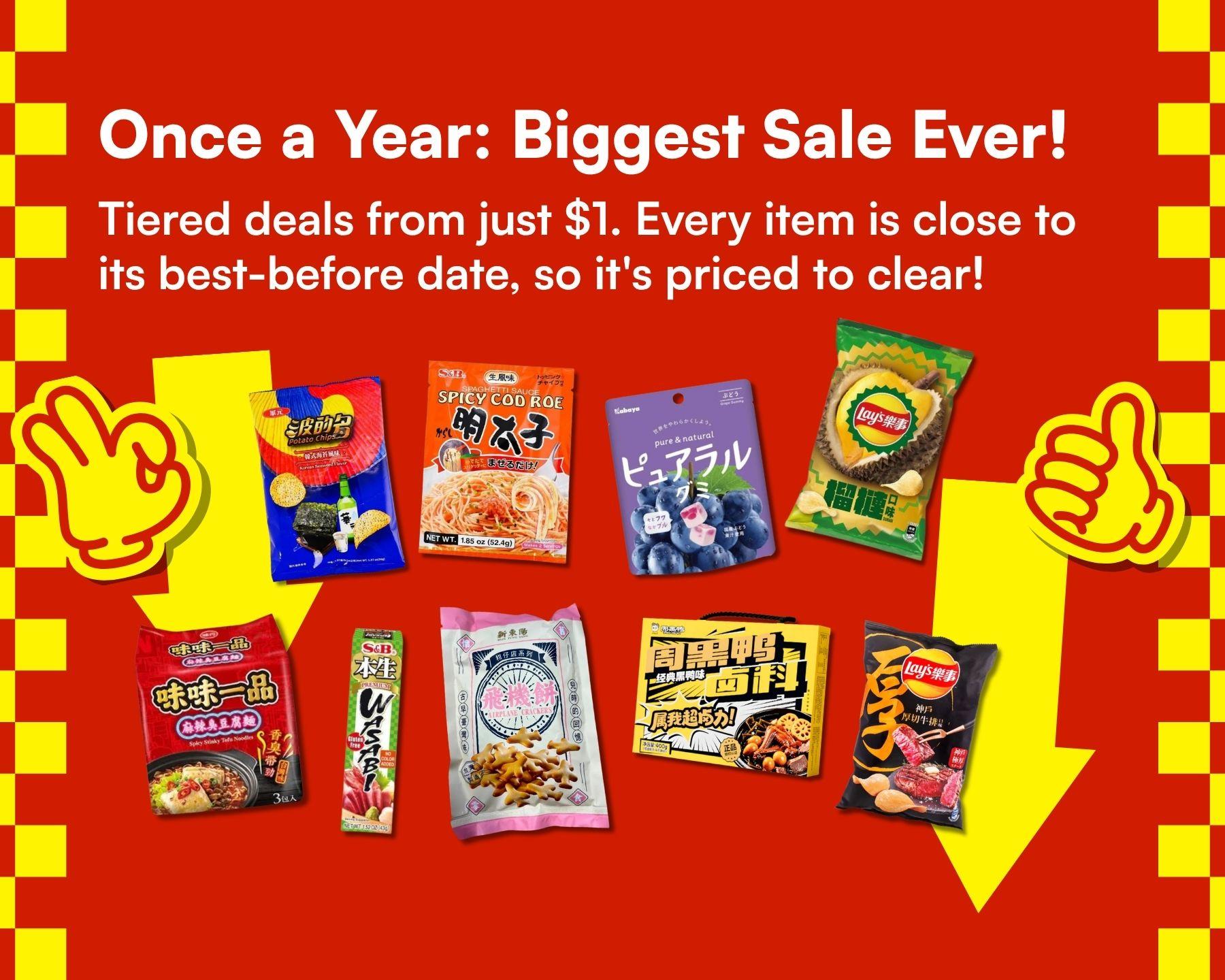 Once a Year: Our Biggest Sale Ever!