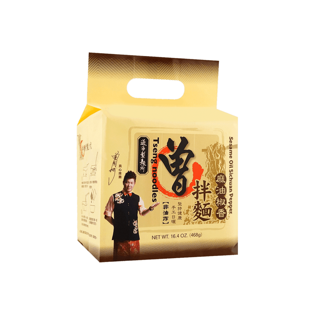 Pami Zeng Noodles Sesame Oil Sichuan Pepper Noodles (4 Pack) - 468g