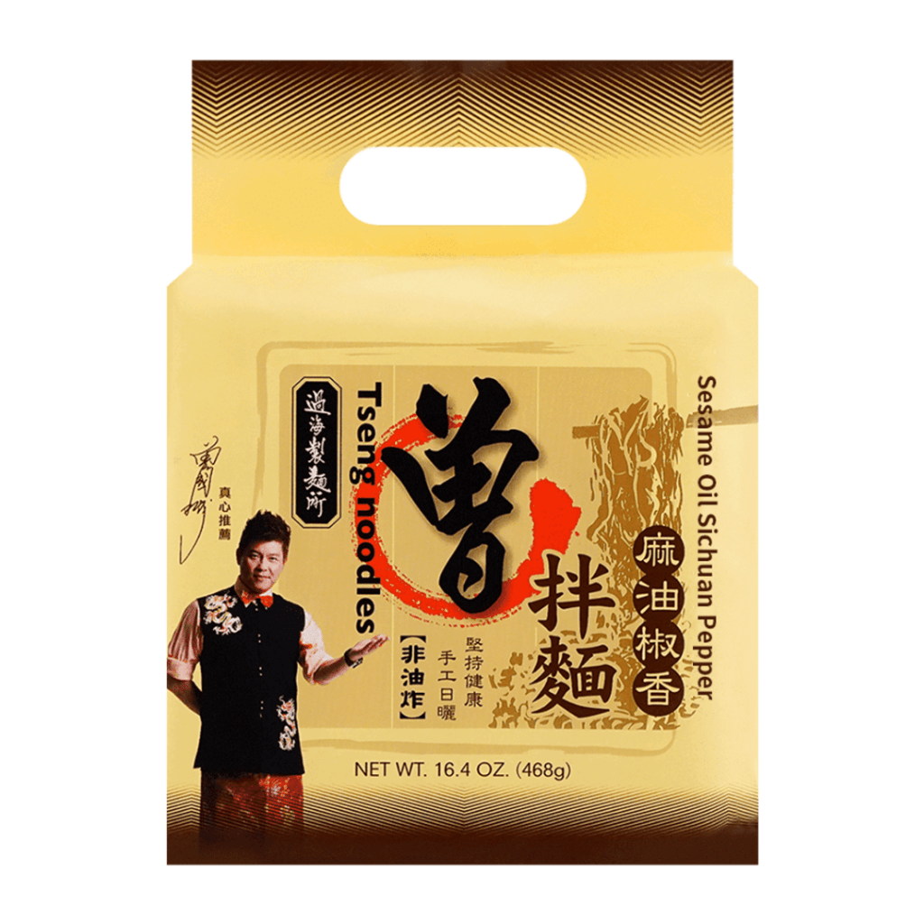 Pami Zeng Noodles Sesame Oil Sichuan Pepper Noodles (4 Pack) - 468g