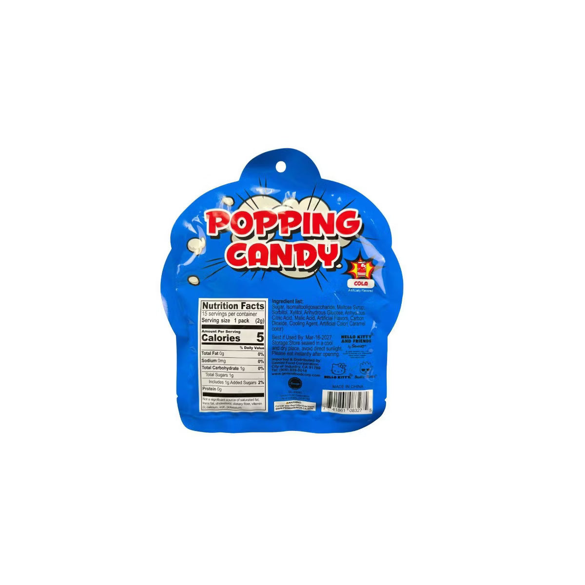 Sanrio Hello Kitty and Friends Popping Candy Cola Flavor 30g, additional package view 4