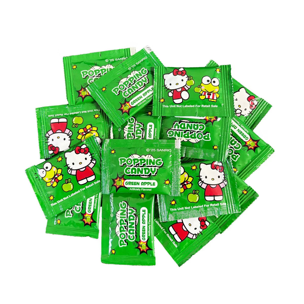 Sanrio Hello Kitty and Friends Popping Candy Green Apple Flavor 30g, additional package view 2