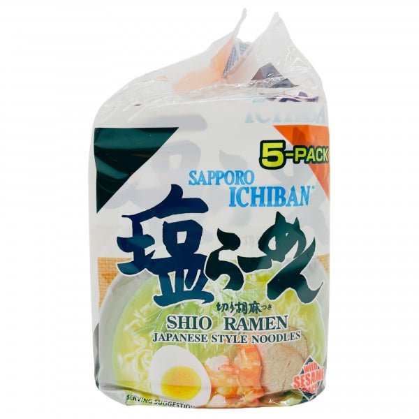 Sanyo Foods Sapporo Ichiban Shio Ramen Noodle - 99.2g x 5 Pack