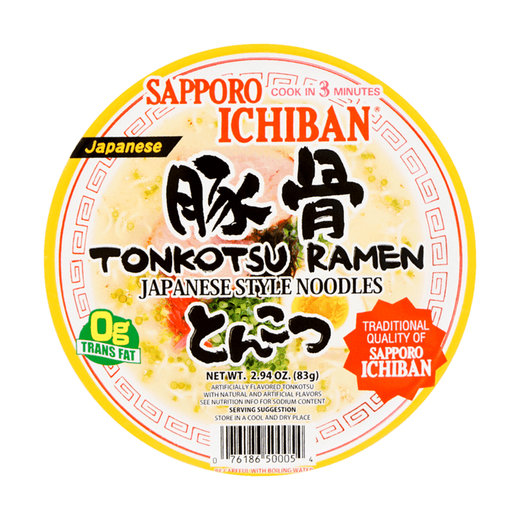 Sanyo Foods Sapporo Ichiban Tonkotsu Ramen Noodle Cup – 83g