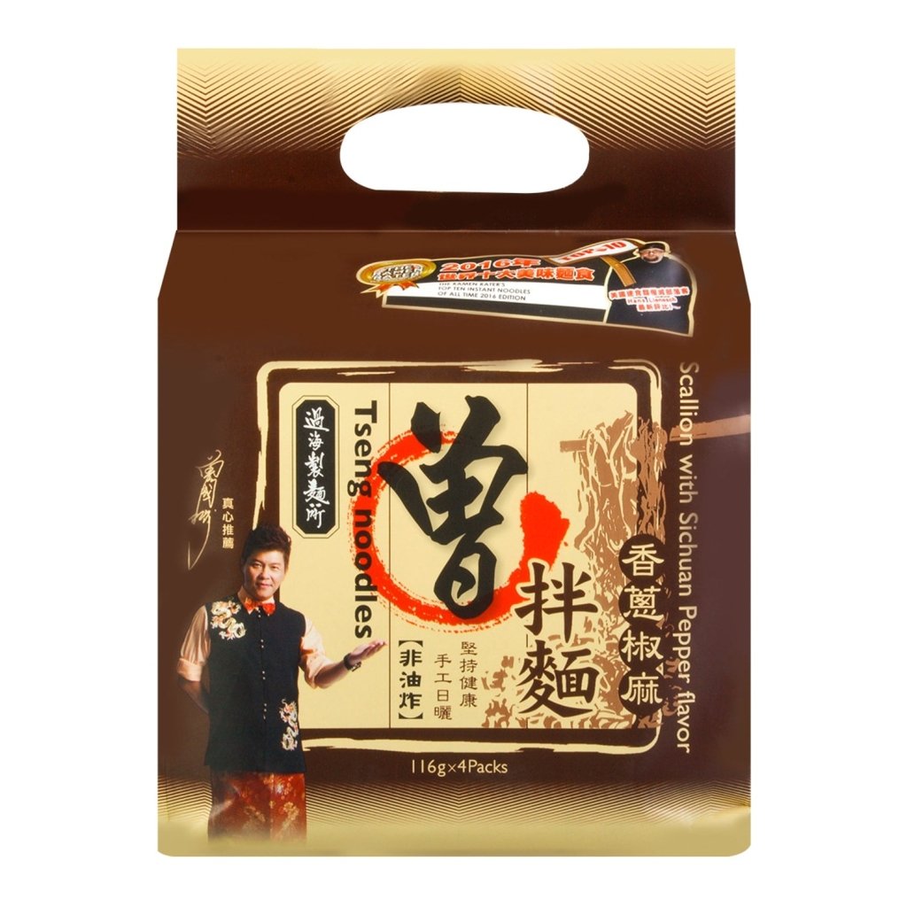 Pami Zeng Noodles Scallion Sichuan Pepper Noodle (4 Pack) - 464g