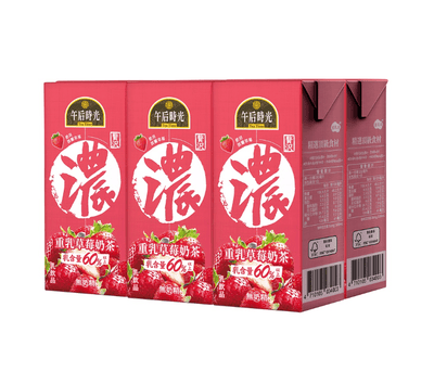 ティータイム 濃厚ストロベリーミルクティー 330ml×6本パック