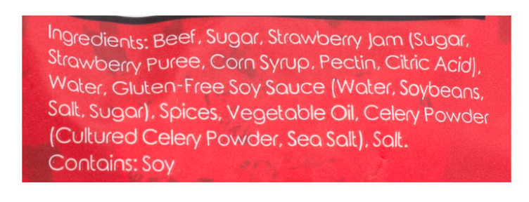 HTY Sweet Beef Jerky - 70.8g