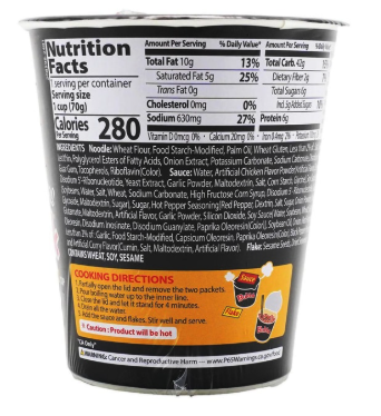 Samyang Hot Chicken Buldak Cup Ramen Original - 70g