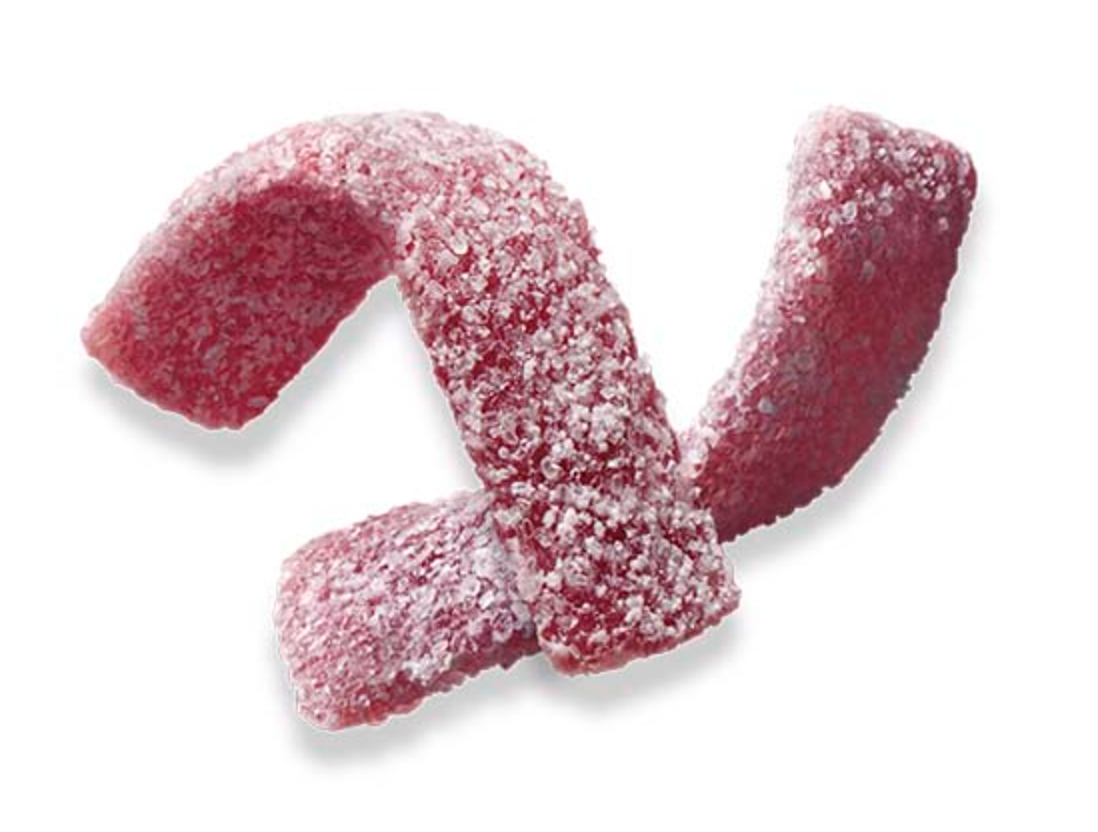Bourbon Fettuccine Gummy - Italian Grape Flavor - 50g