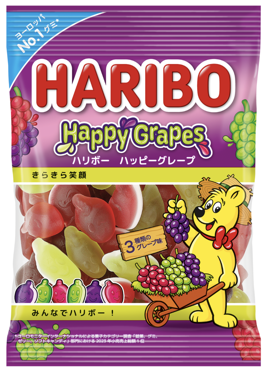 Haribo Happy Grape Gummy Candy - 80g