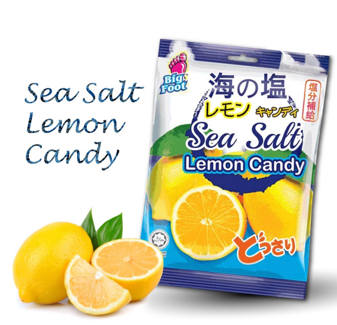Big Foot Sea Salt Lemon Candy - 128g