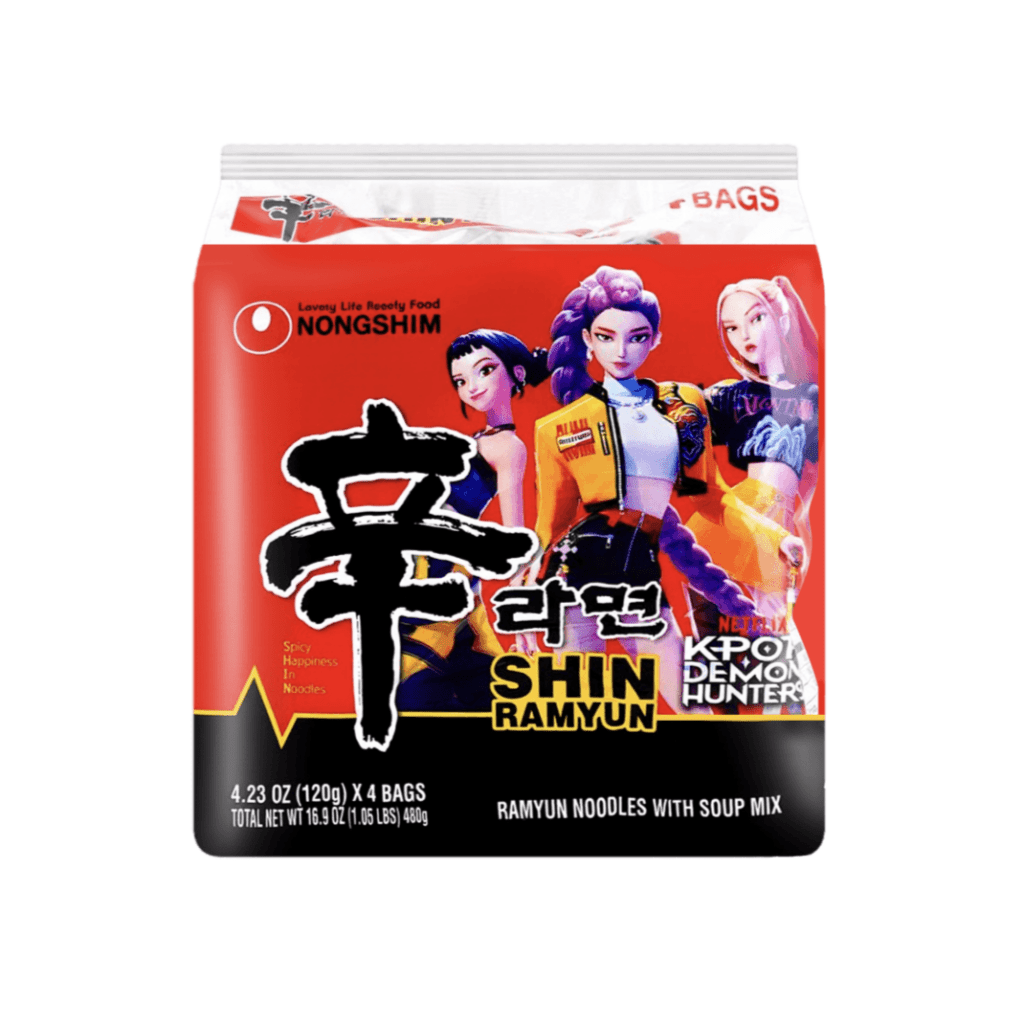【Netflix KPOP Demon Hunters】【Packaging Varies】【While Supplies Last】NONGSHIM Noodle Soup Shin Ramyun Family Pack - 480g