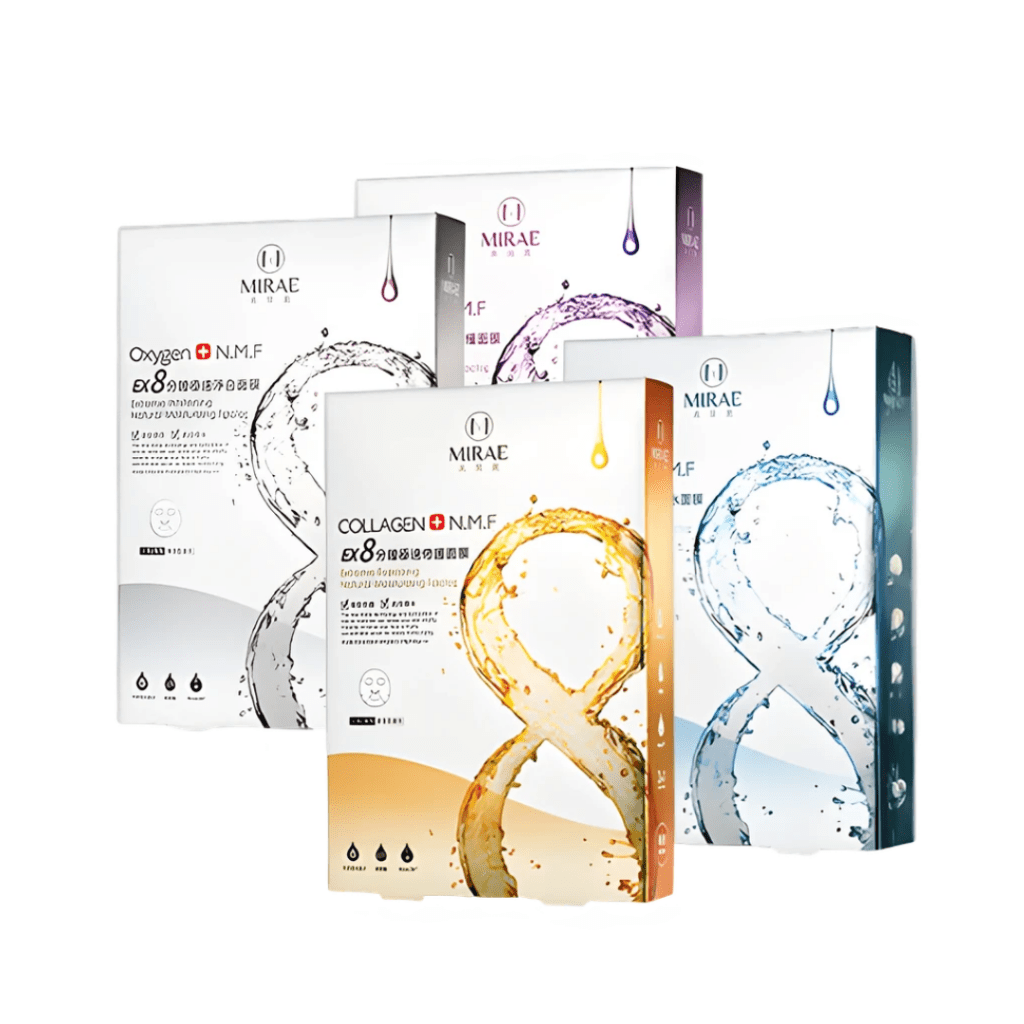 【Ultimate Sheet Mask Discovery Set】MIRAE EX8 Minutes Mask – 4 x 5 pack