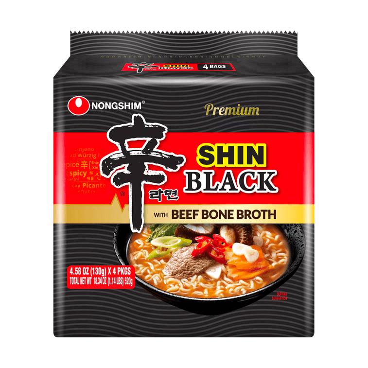 NONGSHIM Shin Ramyun Black Style - 130g x 4 Pack