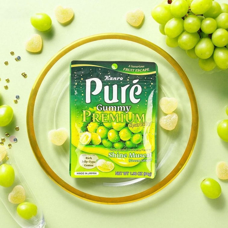 Kanro Pure Premium Gummy Shine Muscat - 54g