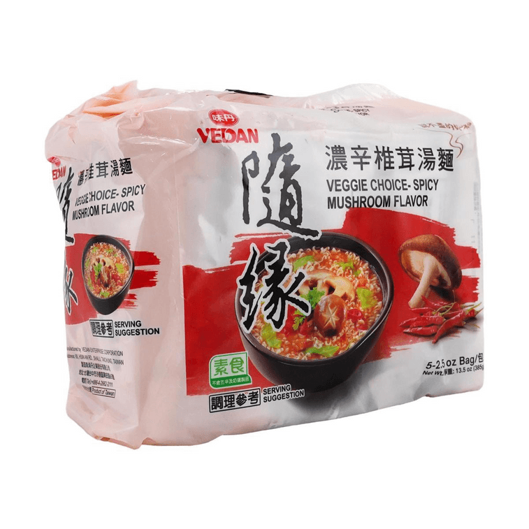 穗源素選 - 香辣蘑菇口味泡麵 - 77克 x 5包