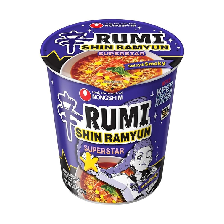 【KPop Demon Hunters Limited】NONGSHIM Rumi Shin Ramyun Super Star Flavor Cup Noodle - 95g