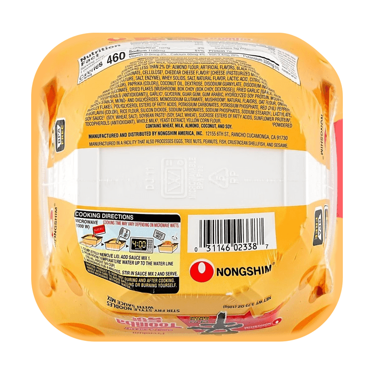 NONGSHIM Stir-Fry Noodle Toomba Bowl - 106g