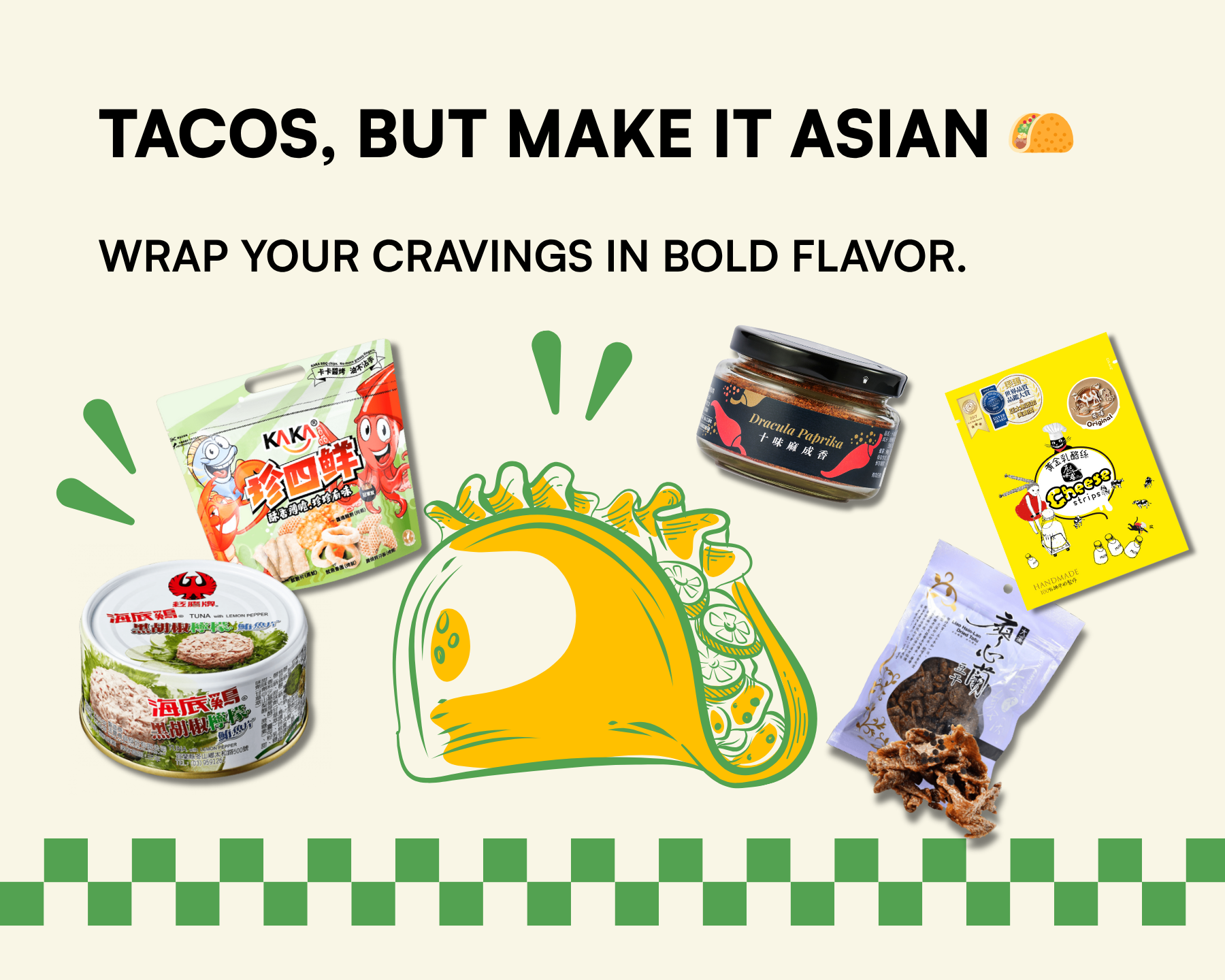 Tacos, but make it Asian 🌮