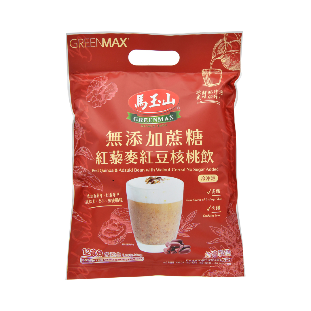 馬玉山紅藜麥紅豆核桃飲無添加蔗糖 - 30g x 12包