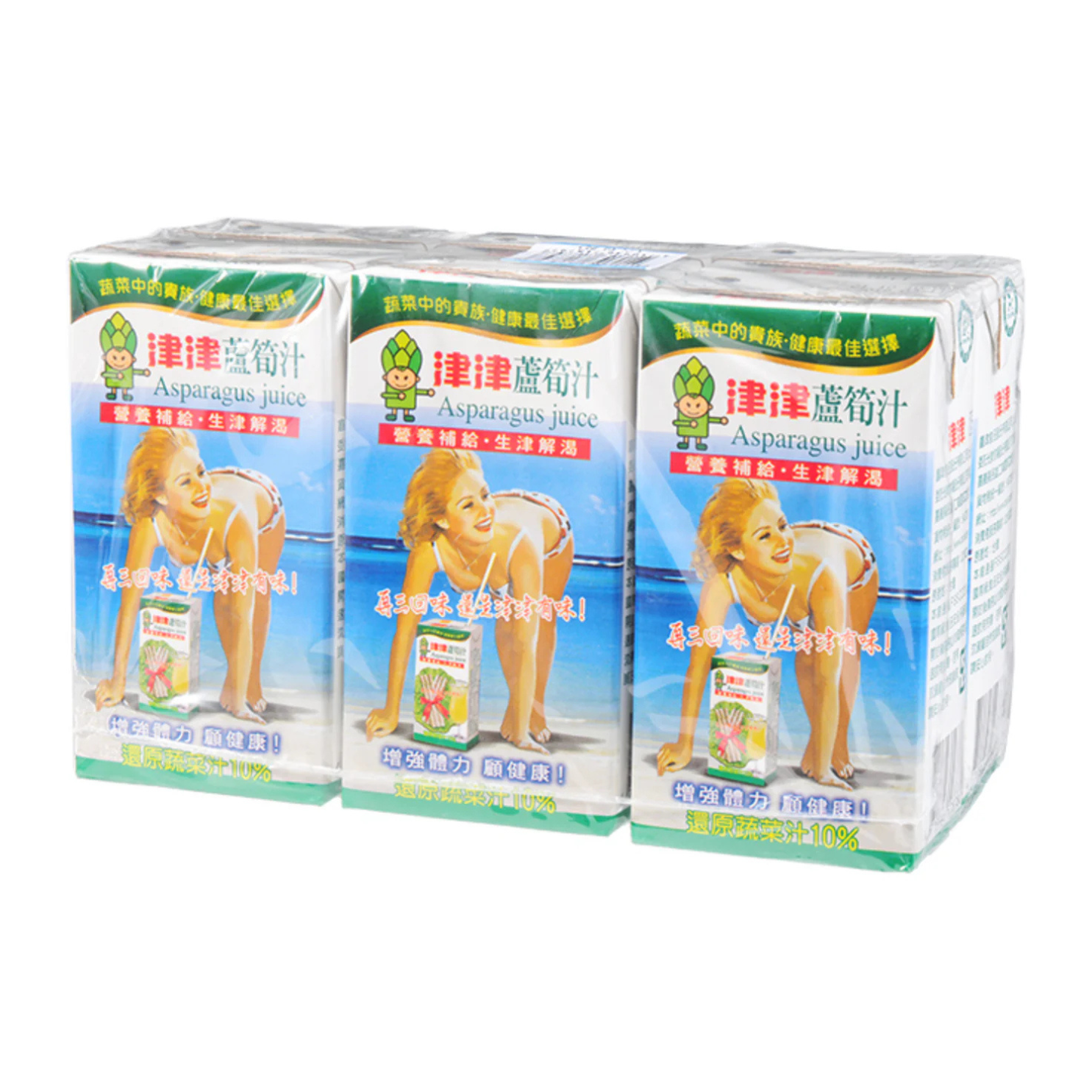 津津蘆筍汁鋁箔包 - 300ml x 6 