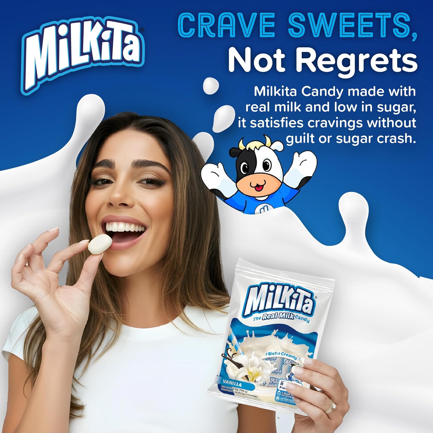 Milkita Real Milk Candy Vanilla Flavor - 100g