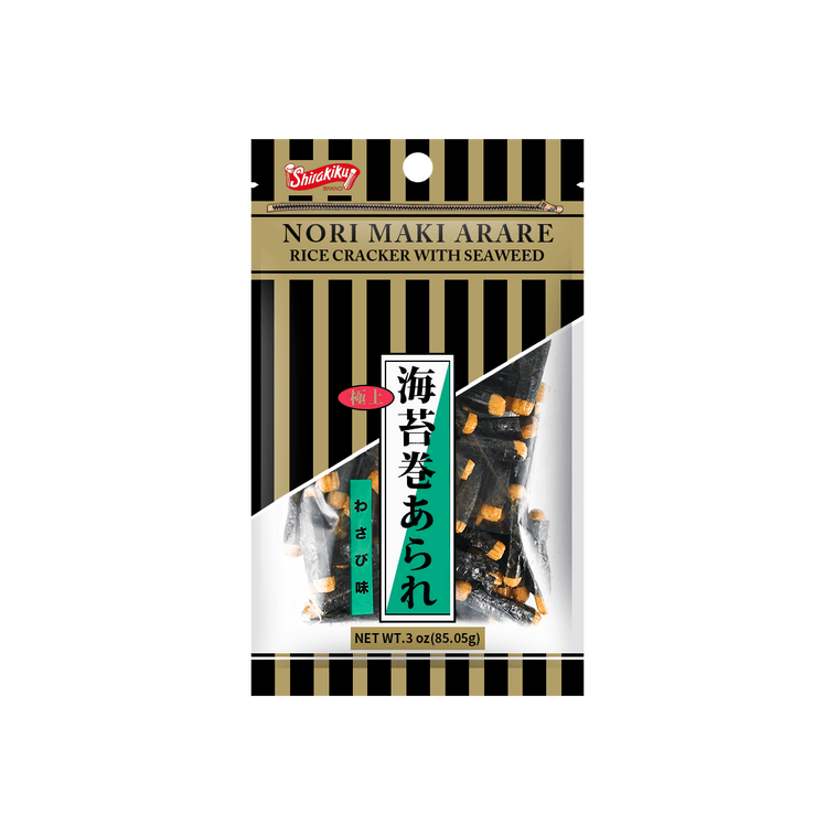 SK Norimaki Arare Rice Crackers Wasabi Flavor – 85g