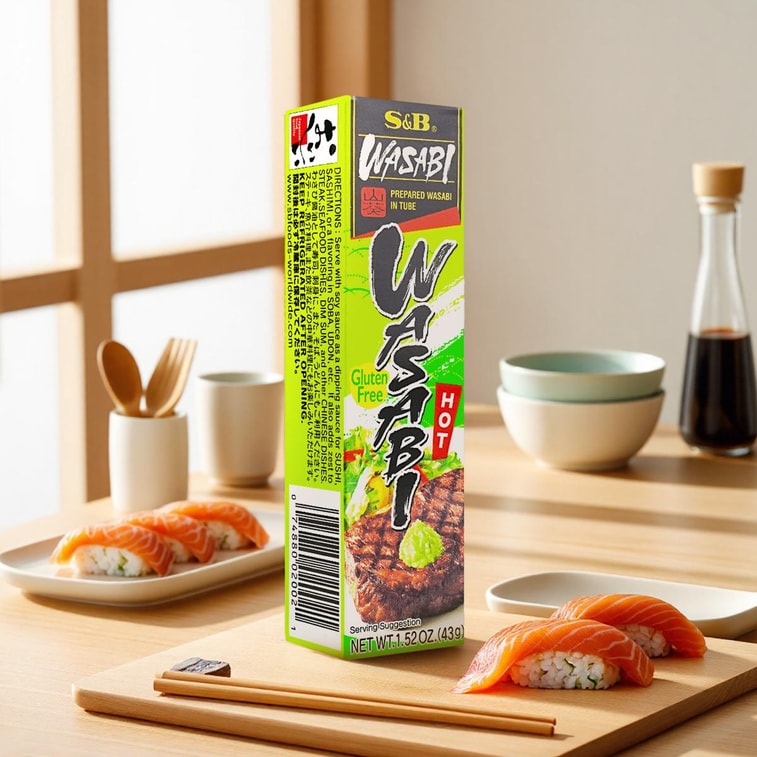 S&B Wasabi Neri Prepared Wasabi In Tube - 43g